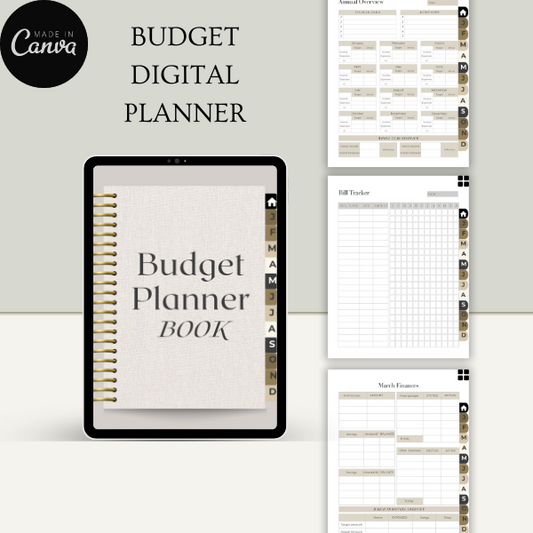 Budget Planner Book( DIGITAL)